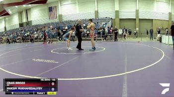 132 lbs Champ. Round 2 - Craig Briggs, OH vs Maksim Mukhamedaliyev, IL