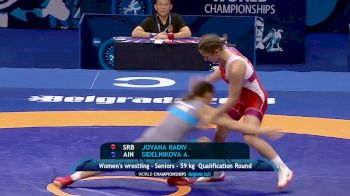 59 kg Qualif. - Jovana Jovana Radivojevic, Serbia vs Anastasiia Sidelnikova, Individual Neutral Athletes
