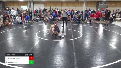 I 90 lbs Semifinal - Jp Mckeown, Bear Creek vs Bryson Walter, New Columbia