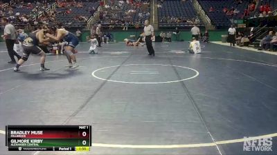 4A 285 lbs Champ. Round 1 - Bradley Muse, Millbrook vs Gilmore Kirby, Alexander Central