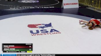 145 lbs Semifinal - Isaac Woods, California vs Sergio Gomez, Sunkist Kids/Monster Garage