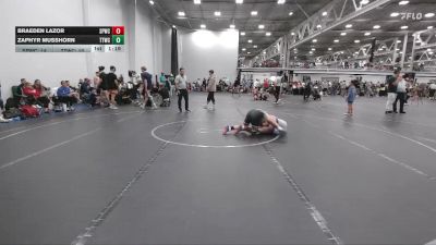 138 lbs Round 2 (4 Team) - Braeden Lazor, Spear WC vs Zaphyr Musshorn, Team Tugman WC