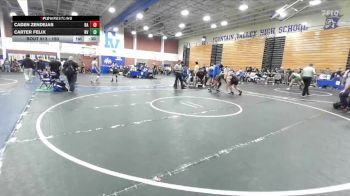 150 lbs Cons. Round 2 - Caden Zendejas, Bishop Alemany vs Carter Felix, Northview