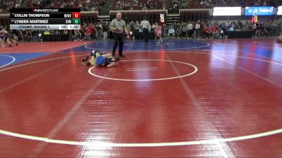 88 lbs Champ. Round 1 - Collin Thompson, Riverton USA Wrestling vs Lynden Martinez, Fairfield Wrestling Club