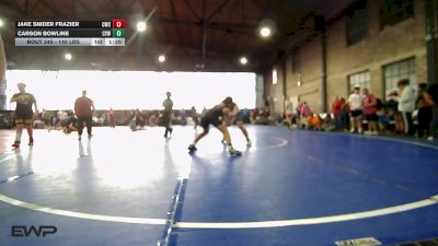 140 lbs Rr Rnd 4 - Jake Snider Frazier, Claremore Wrestling Club vs Carson Bowline, Coweta Tiger Wrestling