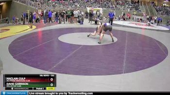 132 lbs Cons. Round 2 - Maclain Culp, All-Phase Wrestling Club vs David Garrison, Dallas Mat Club