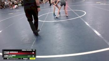 90 lbs Quarterfinal - Cody Clarke, Roundtree WA vs Tyler Gerhold, DC Elite