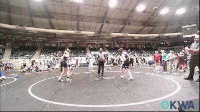 100 lbs Rr Rnd 2 - Cooper Johnson, Raw Wrestling Club vs Julianna Poff, Harrah Little League Wrestling