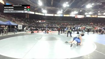 130 lbs Cons. Round 3 - Kyra Moore, Middleton vs Skye Brown, Timberline