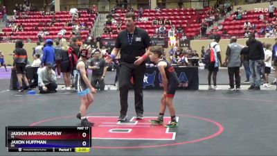 70 lbs Round 1 - Jaxson Bartholomew, TX vs Jaxon Huffman, OK