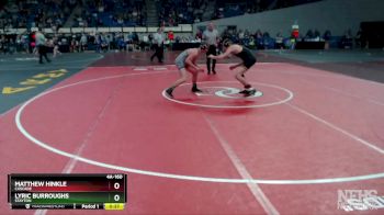 4A-160 lbs Cons. Round 1 - Matthew Hinkle, Cascade vs Lyric Burroughs, Stayton