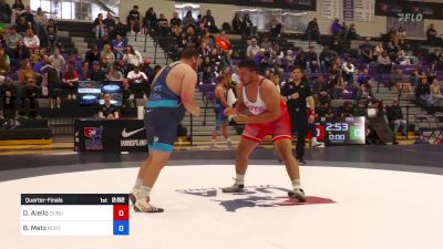 130 kg Quarterfinal - Darryl Aiello, Dubuque RTC vs Brandon Metz, North Dakota