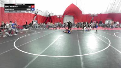 117 lbs Semifinal - Beau Weinkauf, B.A.M. Training Center vs Kyle Herr, Brown Deer Jr Falcons Wrestling Club