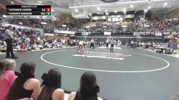 190 lbs 1st Place Match - Caydance Carter, Plainville HS vs Cadence Greeson, Norton Community HS
