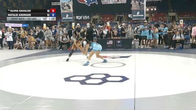 100 lbs Cons. Sub-quarters - Olivia Davalos, California vs Natalie Andrade, New Jersey
