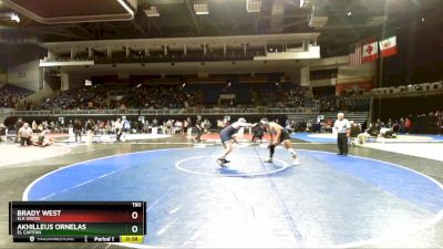 190 lbs Cons. Round 2 - Brady West, Elk Grove vs Akhilleus Ornelas, El Capitan