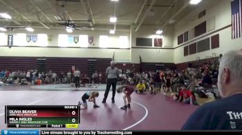 PW-1 lbs Round 3 - Mila Ingles, Waverly Area Wrestling Club vs Olivia Beaver, Hard Drive Wrestling