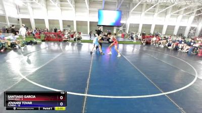 113 lbs Placement Matches (8 Team) - Santiago Garcia, Texas Gold vs Jovanni Tovar, Florida