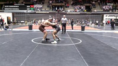 285 lbs Quarterfinal - Alex Semenenko, Brown vs Brenton Russell, Army