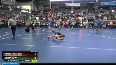 70 lbs Champ. Round 2 - Thayer Hagstrom, Mcdominate Training Center vs Ashtin Terry, Nebraska Boyz