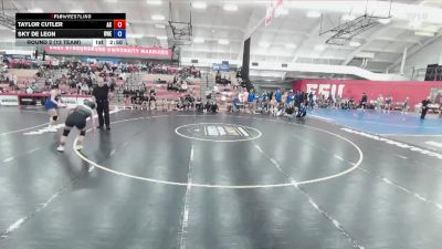 160 lbs Round 2 (12 Team) - Taylor Cutler, Adrian College vs Sky De Leon, Western New England
