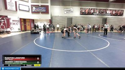 117 lbs Quarterfinal - Rushton Langford, West Valley vs Warren Christensen, Champions Wrestling Club