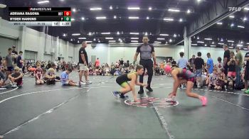 84 lbs Quarterfinals (8 Team) - Ryder Hankins, Pedraza vs Adriana Ragona, Washington Dual Team