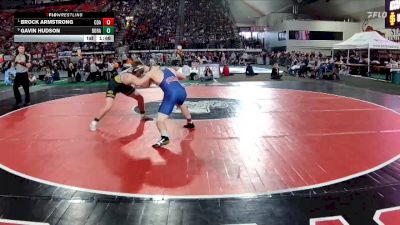 6A 165 lbs Quarterfinal - Brock Armstrong, Coeur D Alene vs Gavin Hudson, Borah