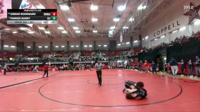 157 lbs Cons. Round 2 - Osmar Rodriguez, Irving MacArthur vs Parker Barry, Southlake Carroll