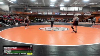 126 lbs Cons. Round 5 - Trent Whiteley, Spring Creek vs Seth Lish, Marsh Valley