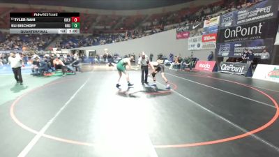 2A/1A Boys 150 Quarterfinal - Tyler Rahi, Culver Boys vs Eli Bischoff, Regis Boys