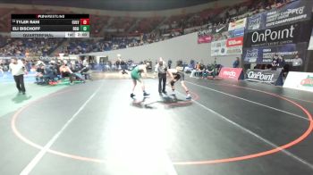 2A/1A Boys 150 Quarterfinal - Tyler Rahi, Culver Boys vs Eli Bischoff, Regis Boys