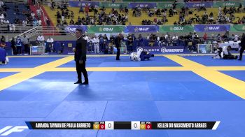 Kellen Do Nascimento Arraes vs Amanda Taynan De Paula Barreto 2025 Brasileiro Jiu-Jitsu IBJJF