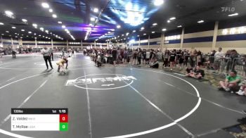 130 lbs Quarterfinal - Zack Valdez, NM BadBoyz vs Teagan McRae, Legacy WC