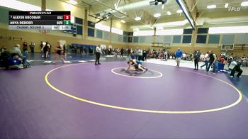 140lbs Champ. Round 3 - Anya DeBoer, Rogers (Puyallup) (Girls) vs Alexis Escobar, Kelso (Girls)