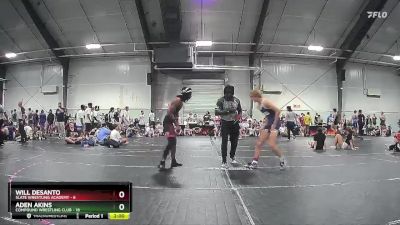 126 lbs Round 3 (6 Team) - Will DeSanto, Slate Wrestling Academy vs Aden Akins, Compound Wrestling Club