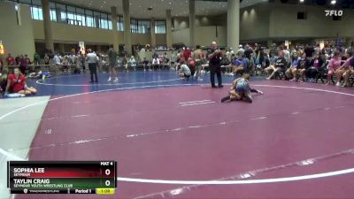 100 lbs Round 3 - Sophia Lee, Seymour vs Taylin Craig, Seymour Youth Wrestling Club