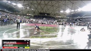108 lbs Champ. Round 2 - Waylon Rodarte, Mat Demon Wrestling Club vs James Drury, Whatcom Wrestling Academy
