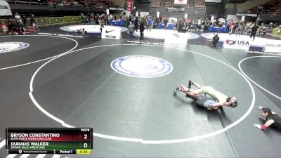 125 lbs Quarterfinal - Duraias Walker, Spring Hills Wrestling vs Bryson Constantino, Elite Force Wrestling Club