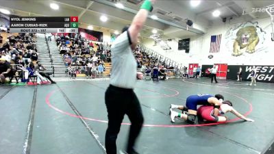 157 lbs Cons. Round 2 - Aaron Cubias-Rizk, Aquinas vs Nyol Jenkins, Lancaster