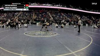 1A 126 lbs Cons. Semi - Amon Villarreal, Polk County High School vs Bryson Mcfalls, Mitchell High School