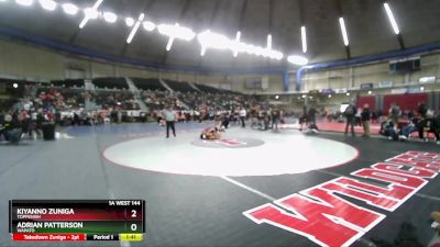 1A West 144 lbs Semifinal - Kiyanno Zuniga, Toppenish vs Adrian Patterson, Wapato