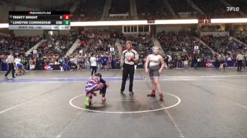 140 lbs Semifinal - Trinity Bright, Falcon Empire vs Londynn Cunningham, Ottawa County Wrestling Club