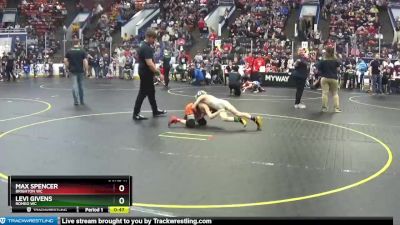 64 lbs Champ. Round 2 - Levi Givens, Romeo WC vs Max Spencer, Brighton WC