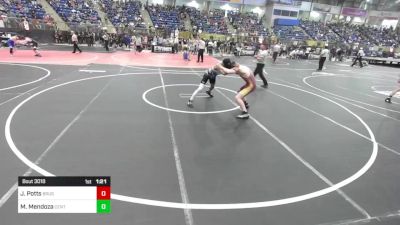 135 lbs Round Of 32 - Johnathan Potts, Brush Middle School vs Mario Mendoza, Center Middle School