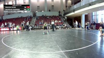 105 lbs Cons. Round 1 - Deacon Payne, Tabb Wrestling Club vs Nicholas Cavender, Fighting Hornets WC
