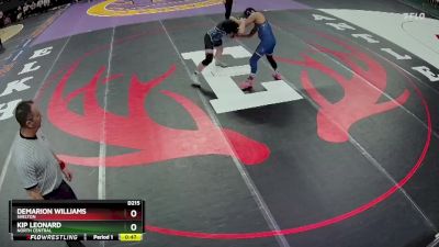 Cons. Round 1 - Demarion Williams, Shelton vs Kip Leonard, North Central