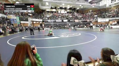 125 lbs 5th Place Match - Emma Vice, Atchison-Maur Hill-Mount Academy vs Cheyenne LaBarge, St. Francis HS