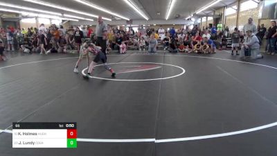 66 lbs Round Of 32 - Kiptyn Holmes, Hughesville vs Jayden Lundy, Cogan Station