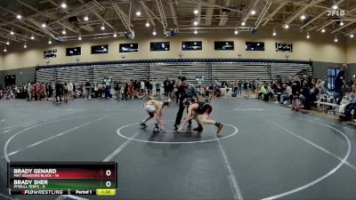 92 lbs Round 2 (4 Team) - Brady Genard, Mat Assassins Black vs Brady Sher, PitBull Terps